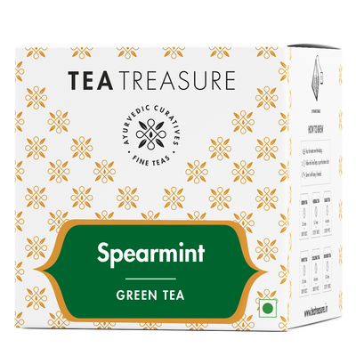 spearmint green tea 10 pyramid tea bags